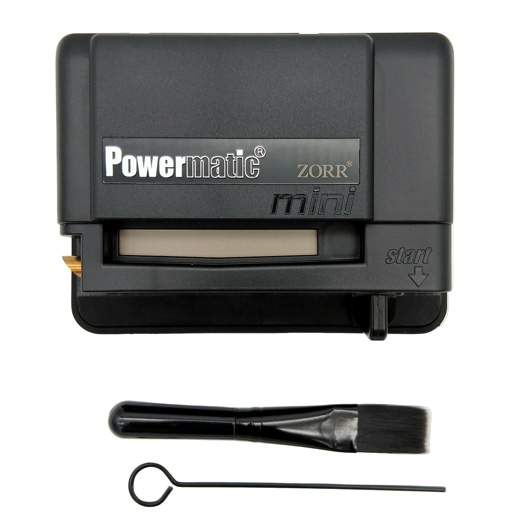 ZORR Powermatic Mini Zigarettenstopfmaschine mit Reinigungsbürste und Reinigungsdorn
