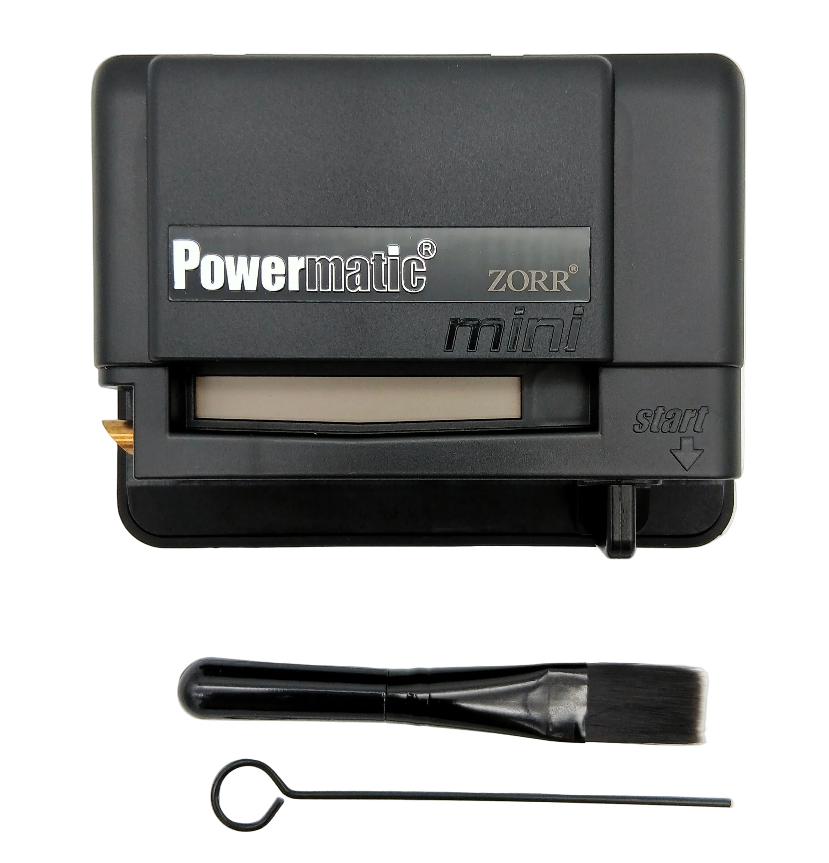ZORR Powermatic Mini Zigarettenstopfmaschine mit Reinigungsbürste und Reinigungsdorn